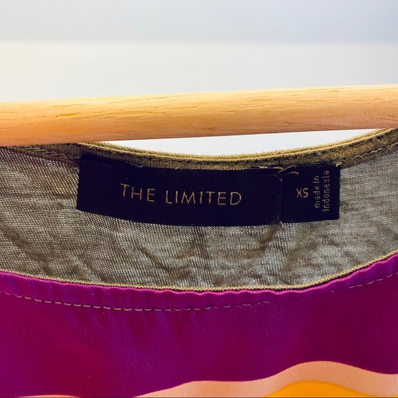 The Limited Mixed Media Tank - Olive/Gold/Fuchsia - Picture 3 of 3